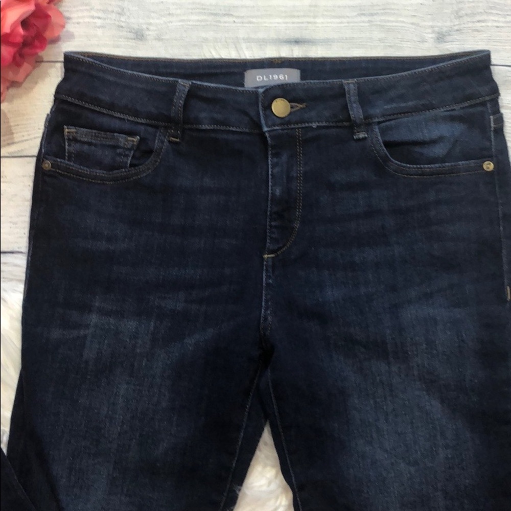 DL1961 Skinny Hi-Rise Dark Wash Jeans - Picture 5 of 7